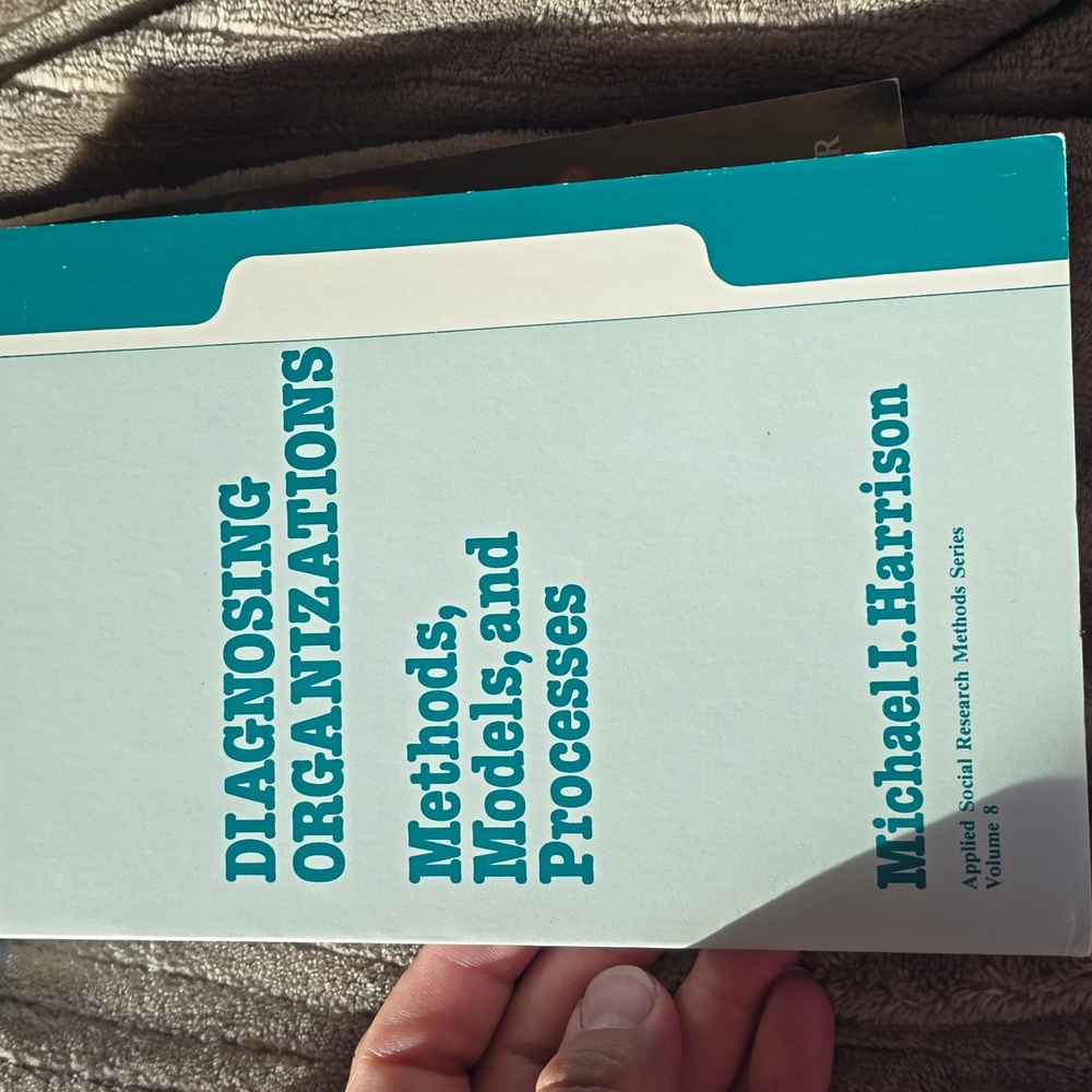 Book diagnosing organizations methods and processes